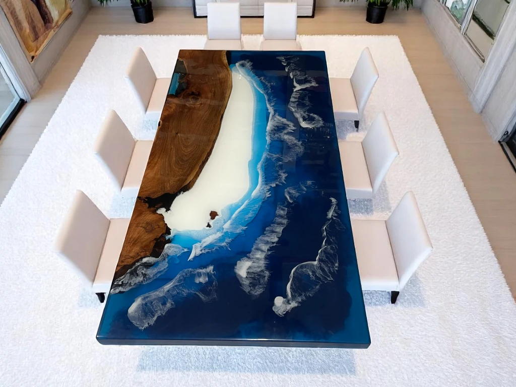 Epoxy Resin Conference Room Table